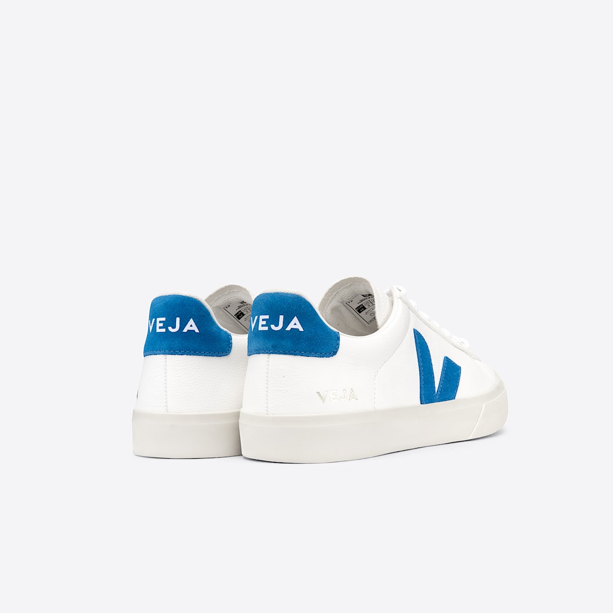 CAMPO LEATHER WHITE SWEDISH BLUE | VEJA
