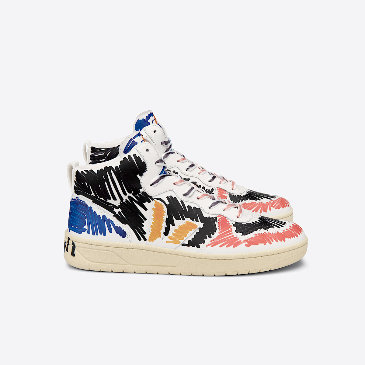 V-15 LEATHER VEJA X MARNI BLACK | VEJA