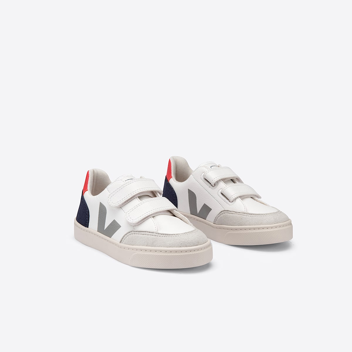veja sneakers small-v-12 cuero blanco XV0502399 Top view