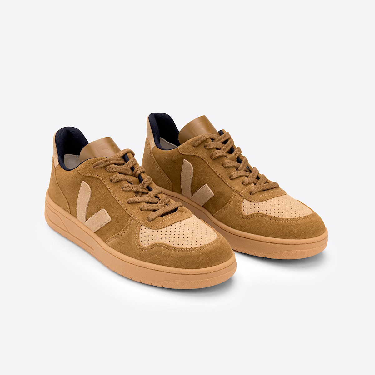 veja sneakers v-10 suede brown VX0302914 Top view