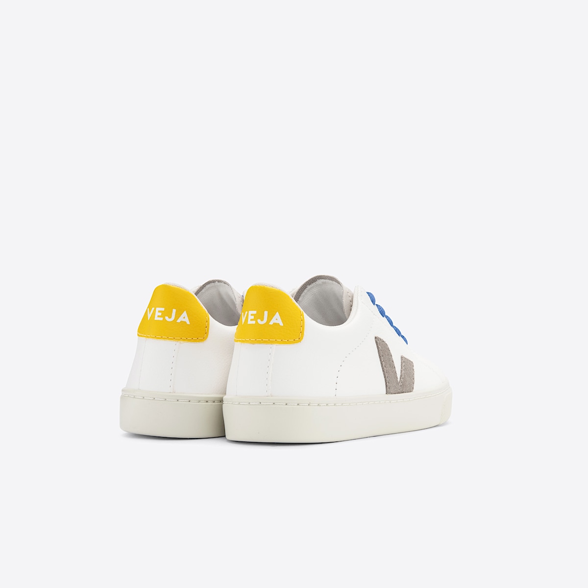 veja baskets small-esplar-laces cuir blanc RS0502855 Back view