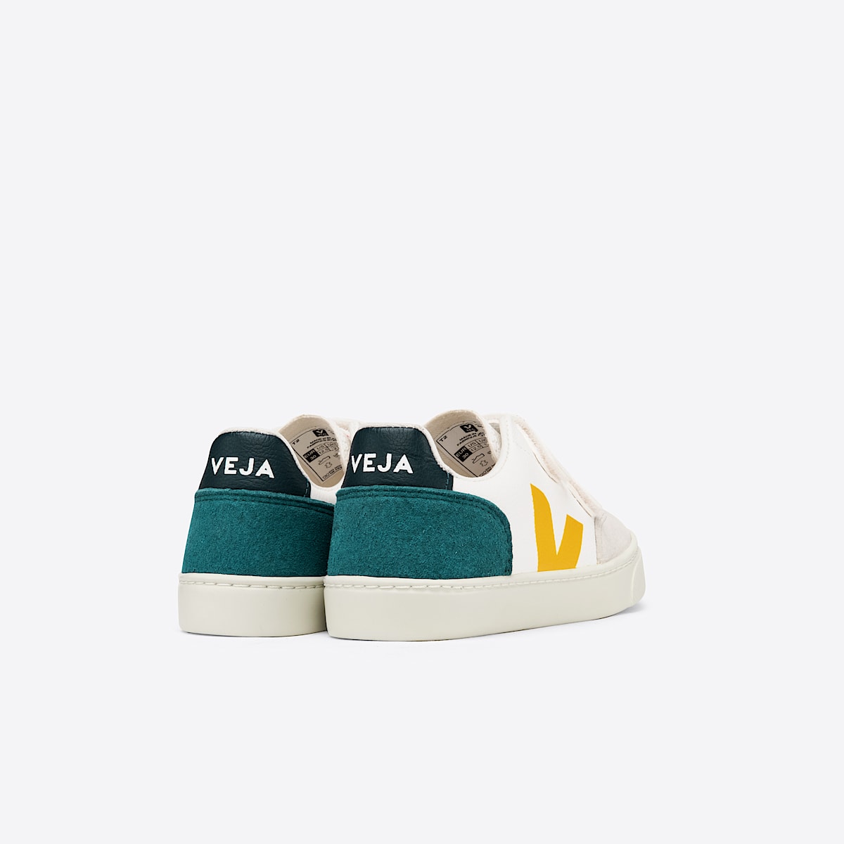 veja sneakers small-v-12 leather multicolor XV0502906 Back view