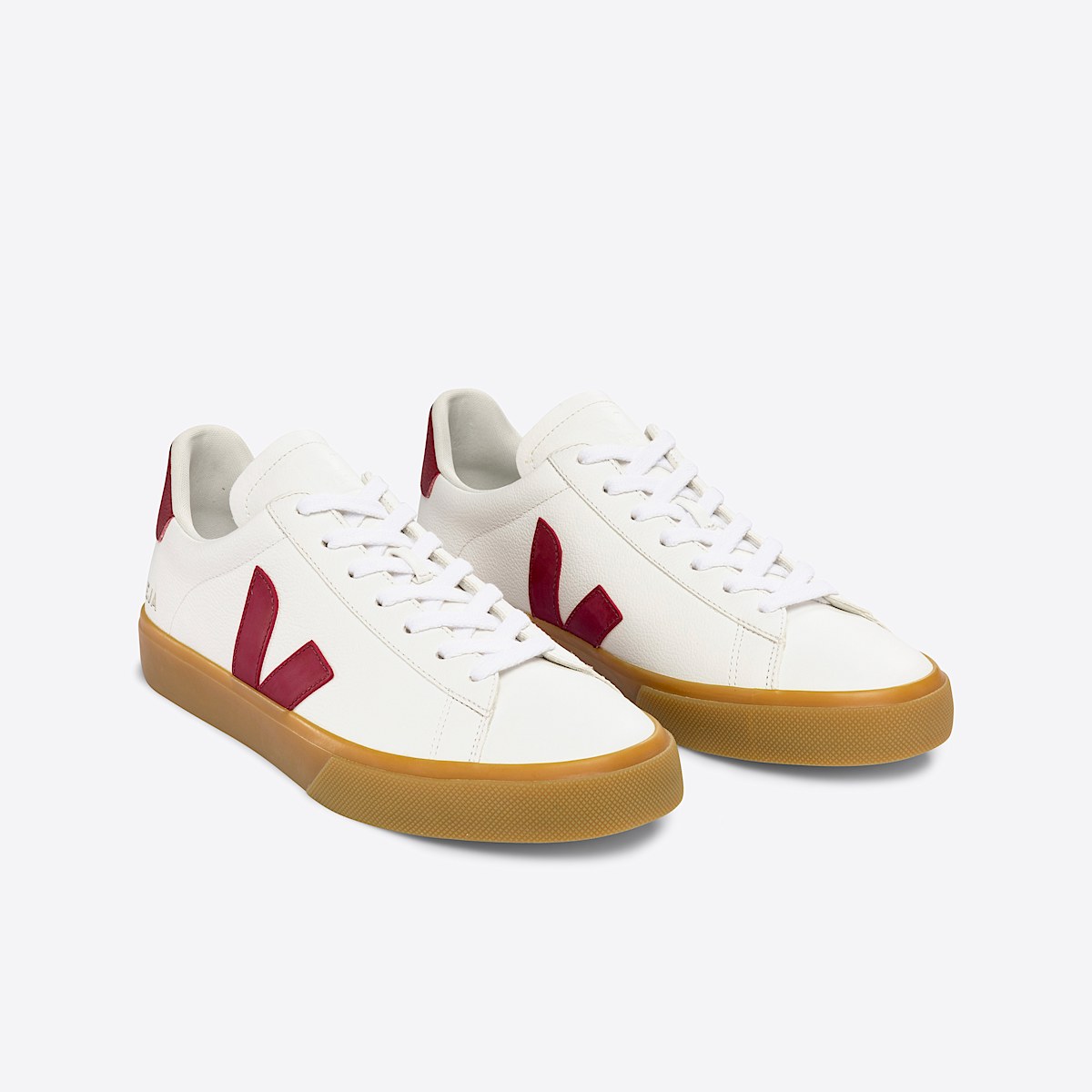 CAMPO LEATHER WHITE MARSALA NATURAL | VEJA