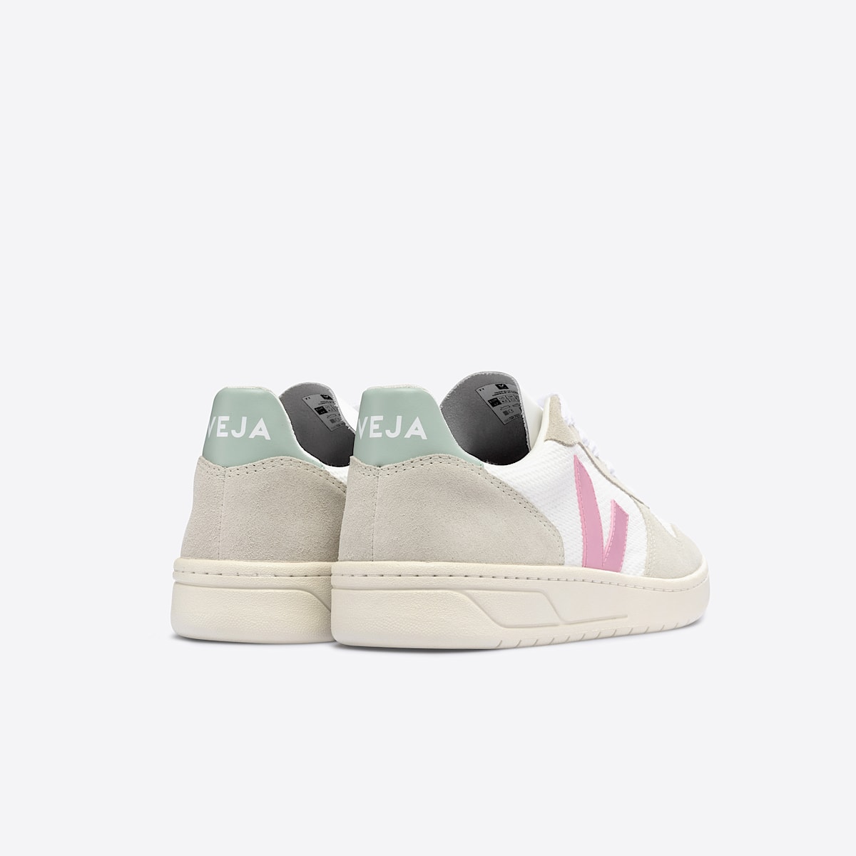veja sneakers v-10 recycled white VX1703117 Back view