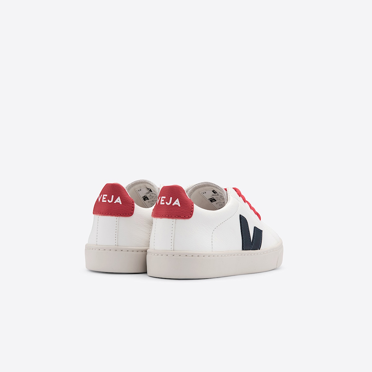 veja sneakers small-esplar-laces leather white RS0512734 Back view