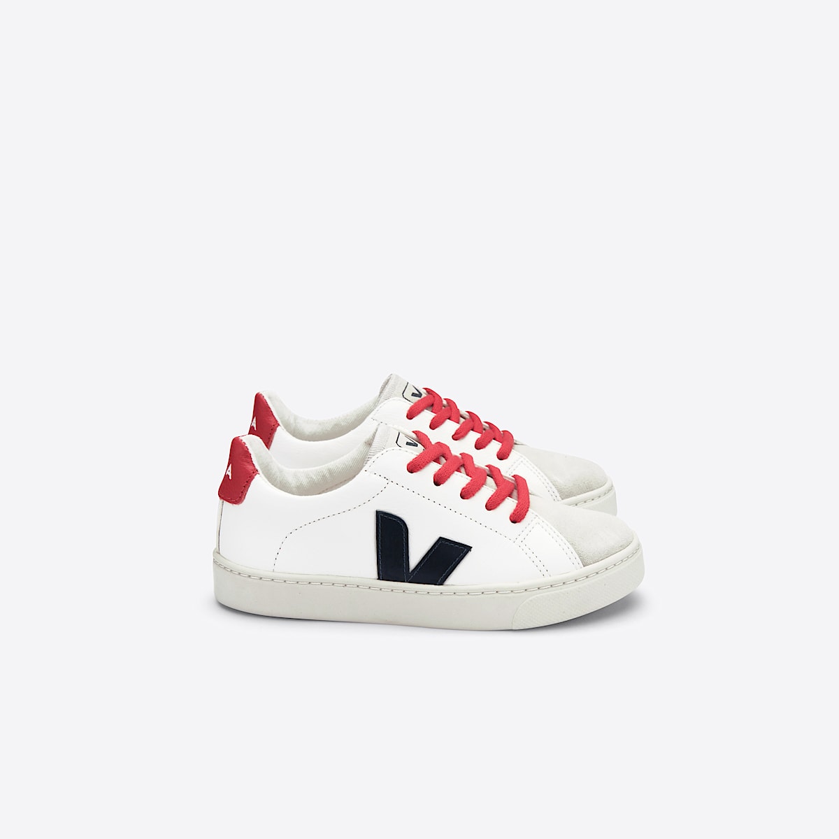 veja zapatillas small-esplar-laces cuero blanco RS0512734 Lateral view