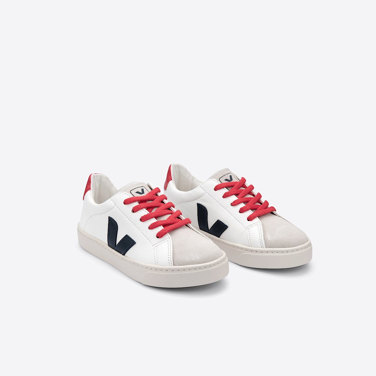 veja zapatillas small-esplar-laces cuero blanco RS0512734 Top view