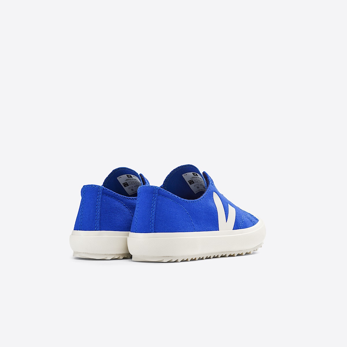 veja sapatilhas small-flip-el algodão-orgánico azul FL0103231 Back view