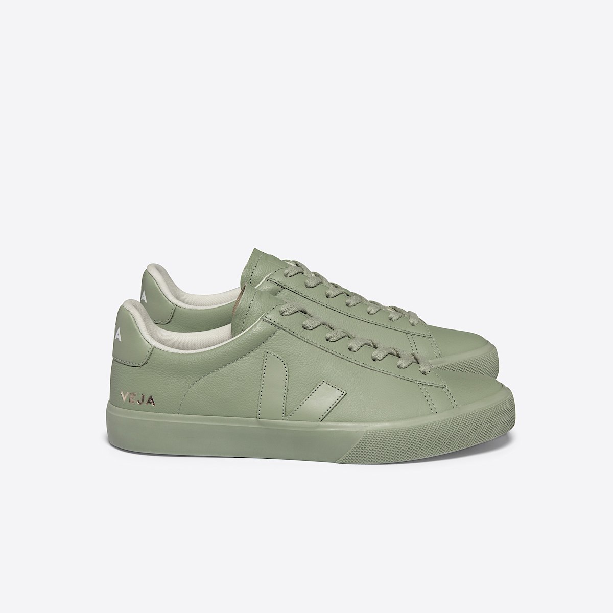 veja sneakers campo 皮革 绿色 CP0503322 Lateral view