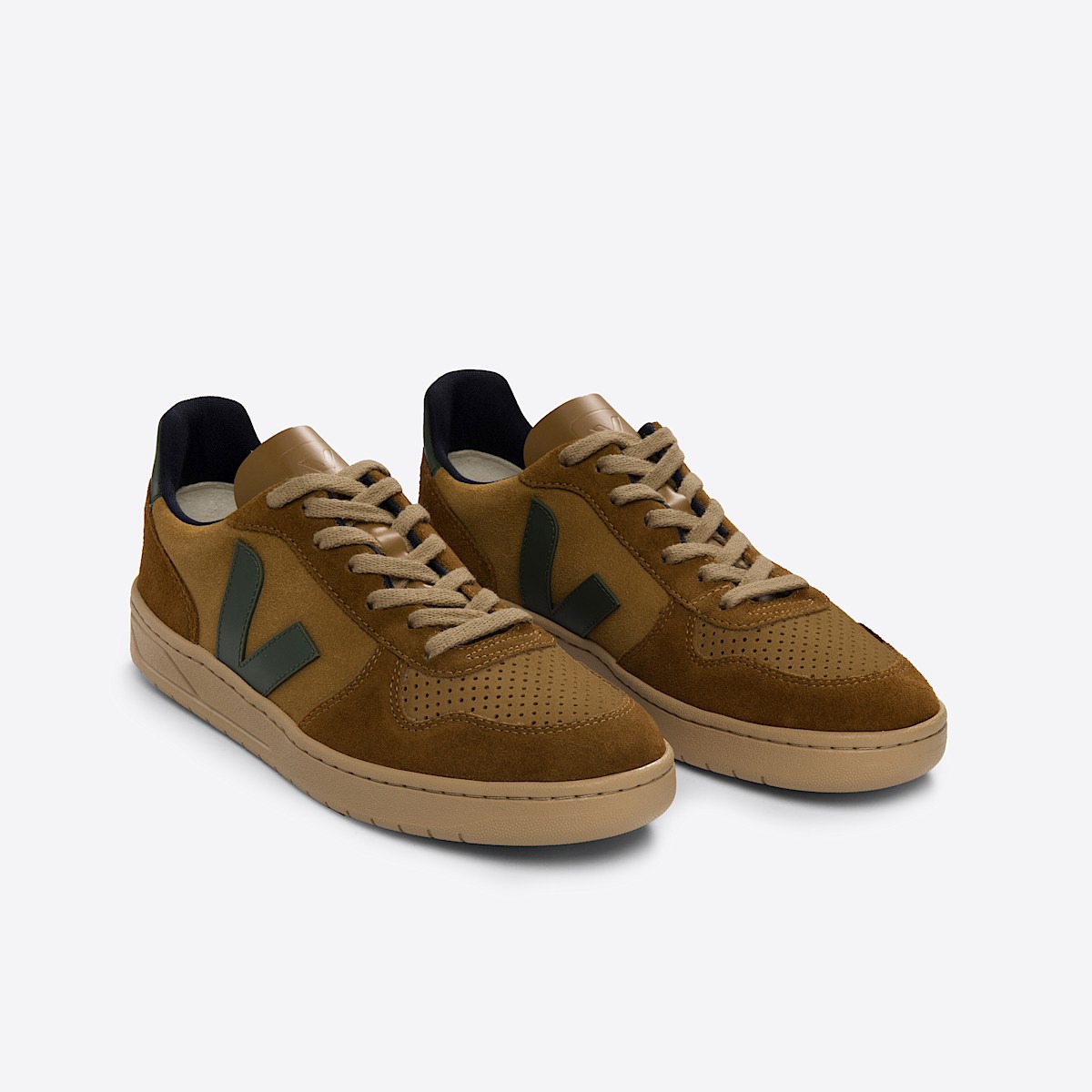 veja sneakers v-10 suede brown VX0303293 Top view