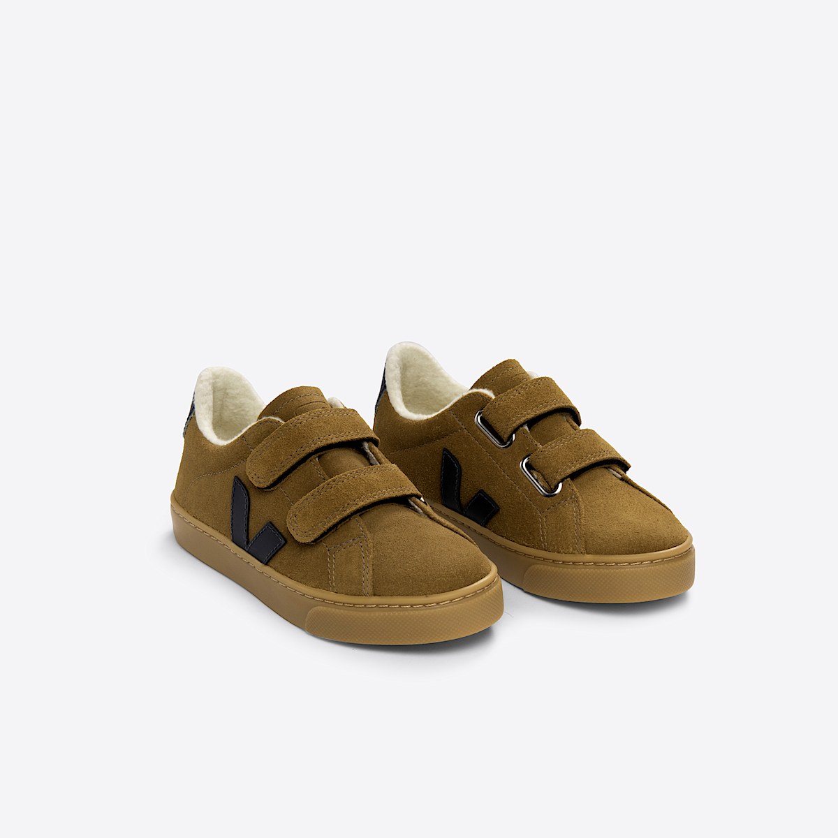 veja sneakers small-esplar-winter pelle-scamosciata marrone SF0303410 Top view