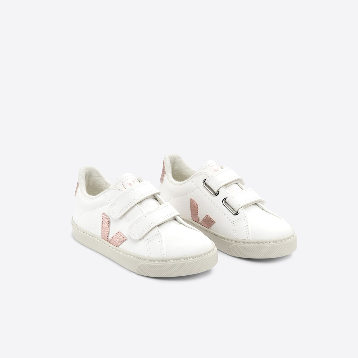 veja baskets small-esplar-winter fourré blanc SF0503412 Top view