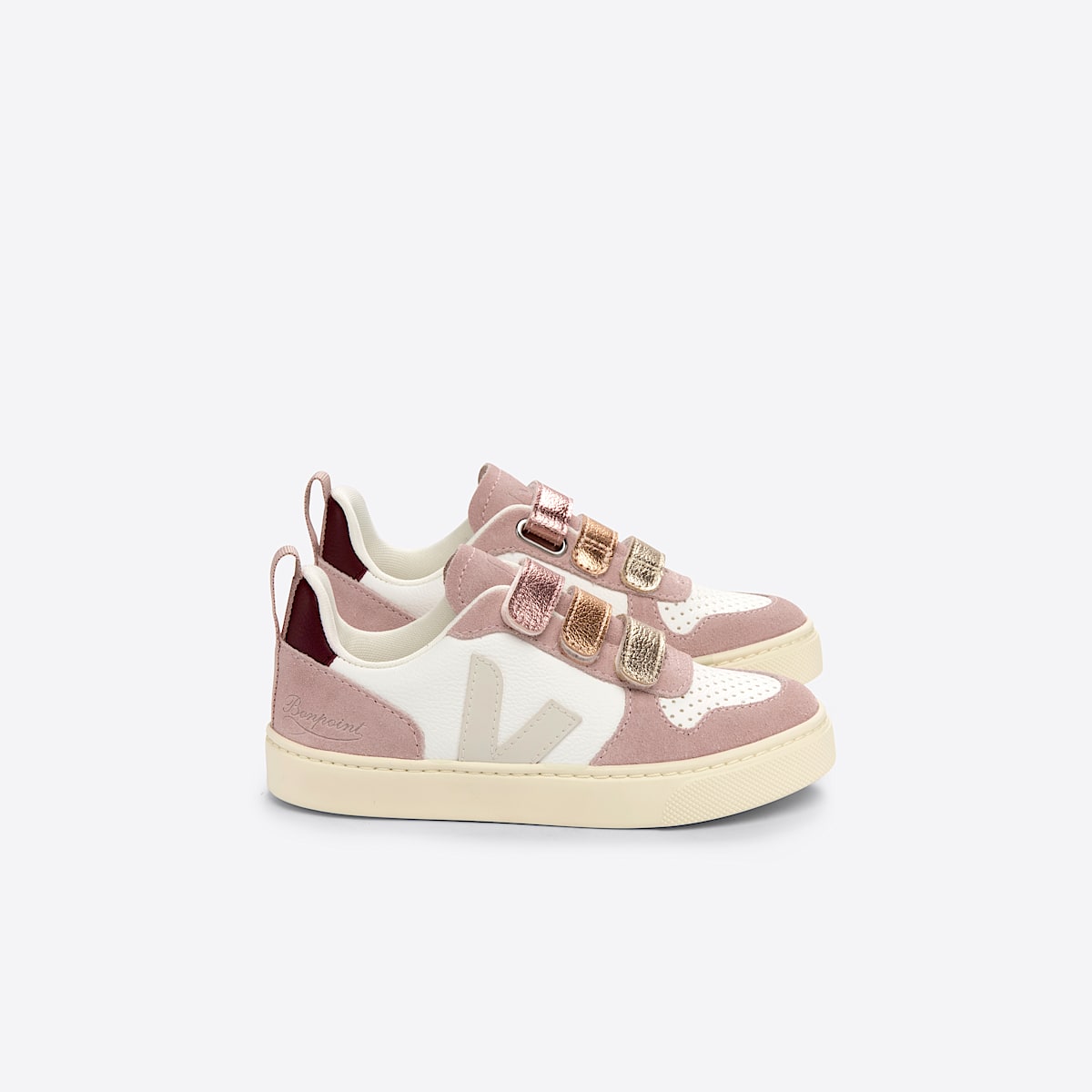 veja sneakers small-v-10 leather multicolor CV0503448 Lateral view