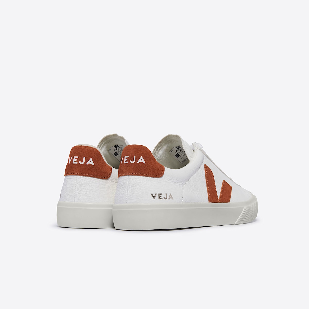 veja zapatillas campo cuero blanco CP0503492 Back view