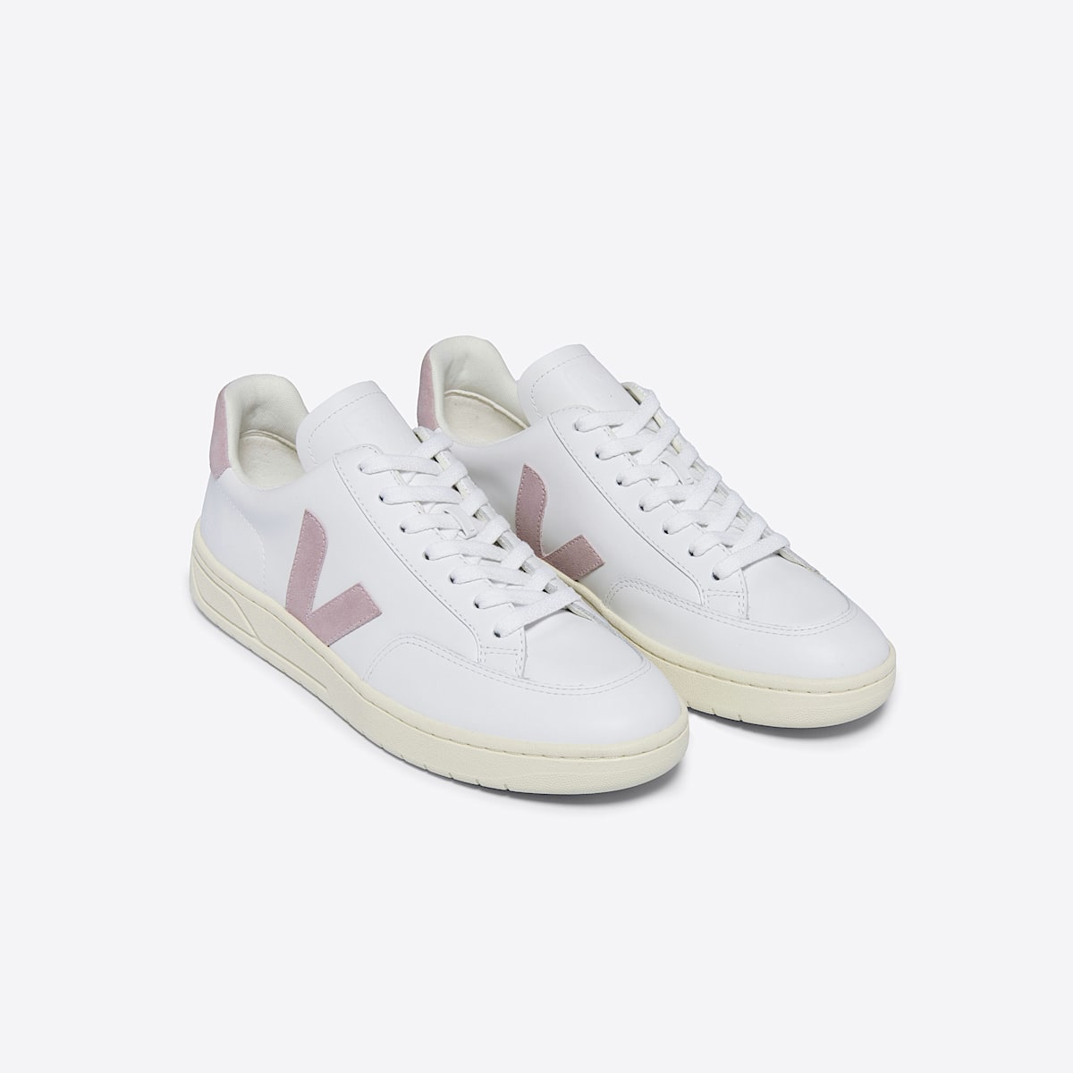 veja baskets v-12 cuir blanc XD0203485 Top view