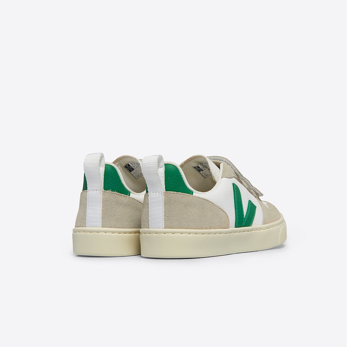 veja baskets small-v-10 cuir blanc CV0503800 Back view