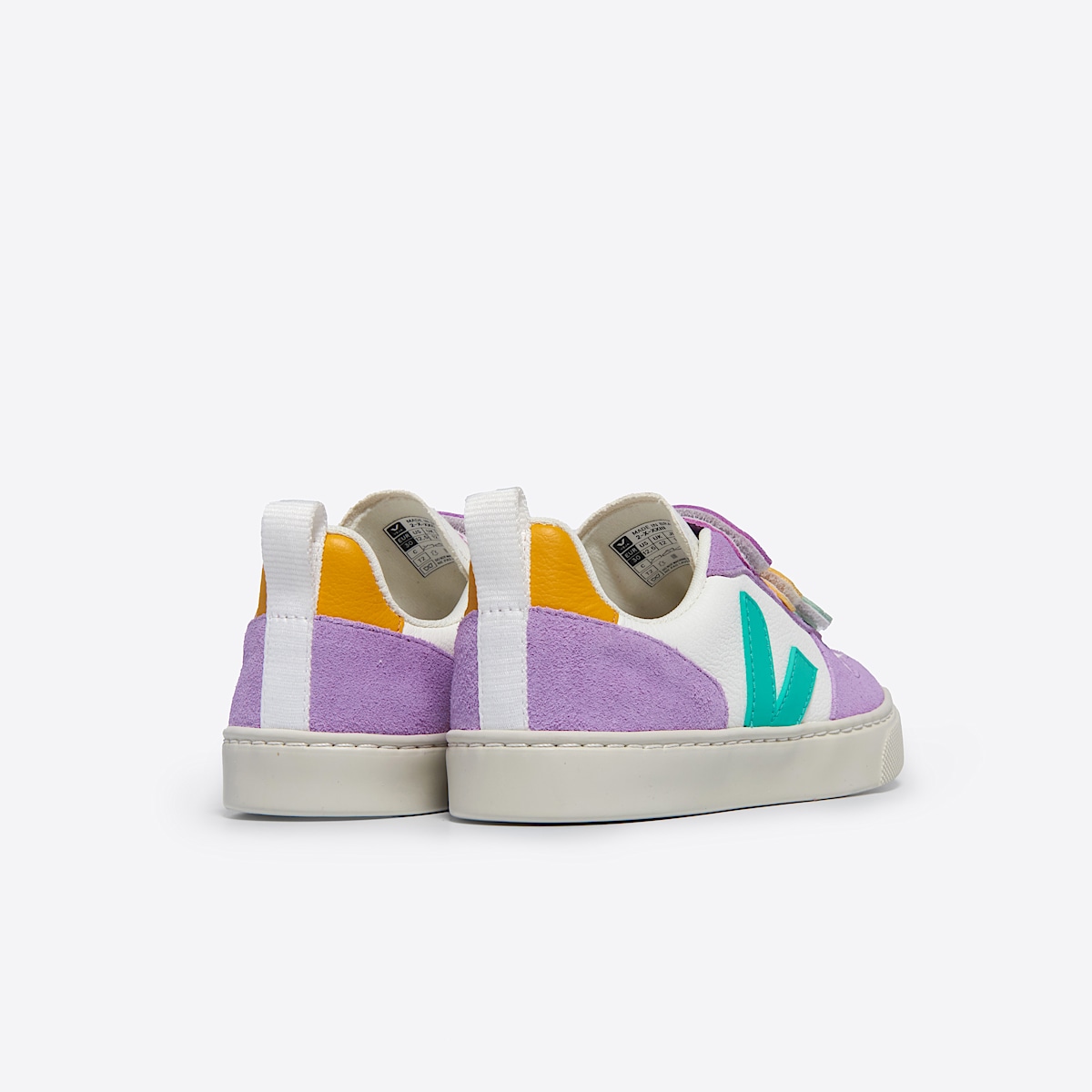 veja sneakers small-v-10 leather multicolor CV0503803 Back view