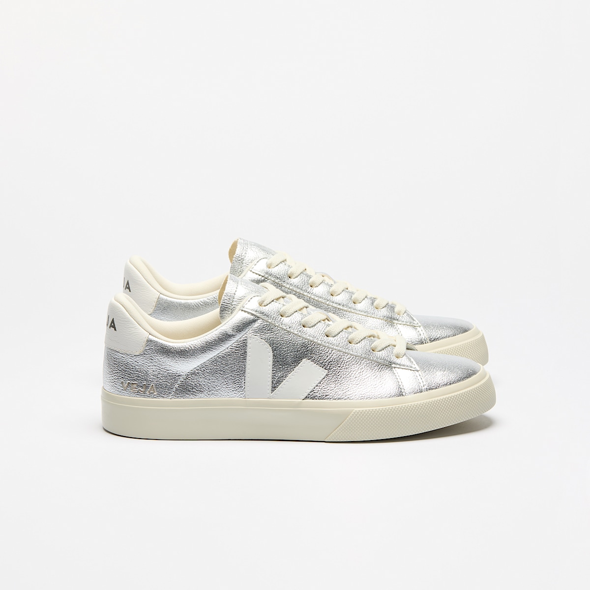 veja sneakers campo leather silver CP0502684 Lateral view