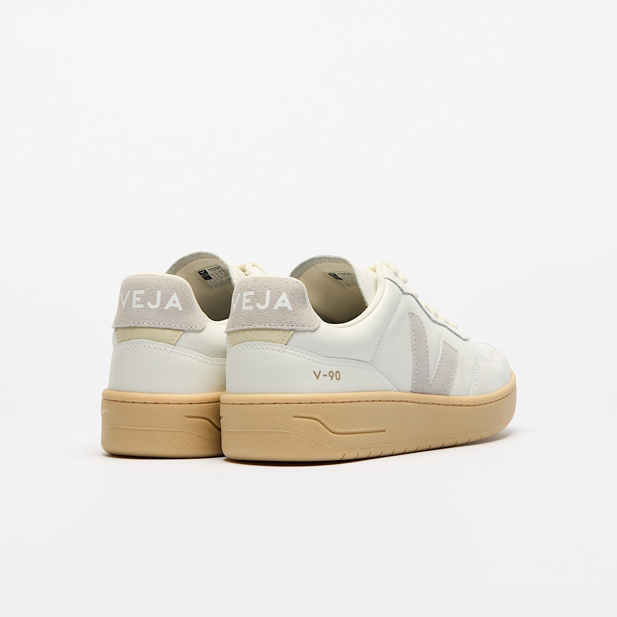 veja sneakers v-90 organic-cotton white VD2003893 Back view