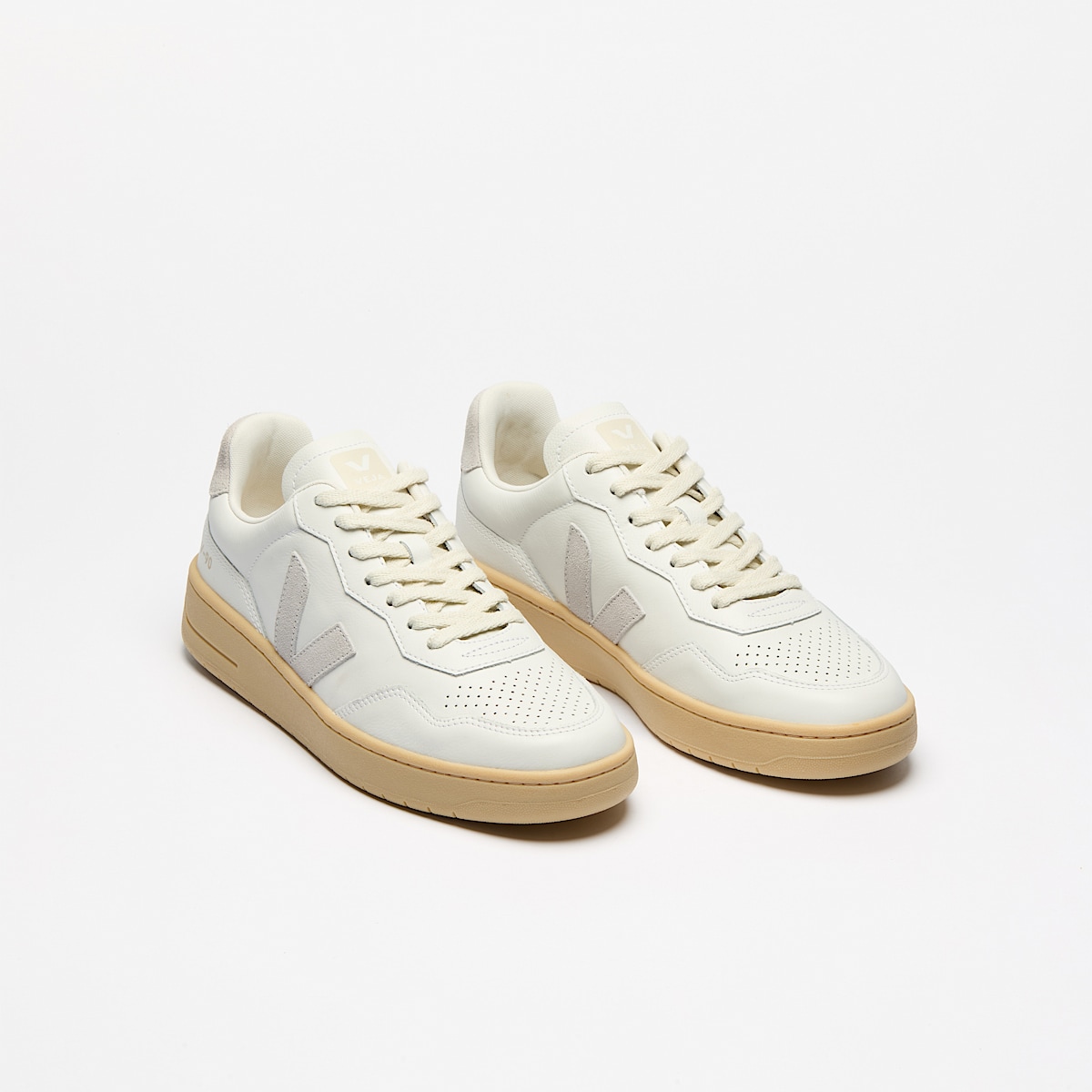 veja sneakers v-90 organic-cotton white VD2003893 Top view