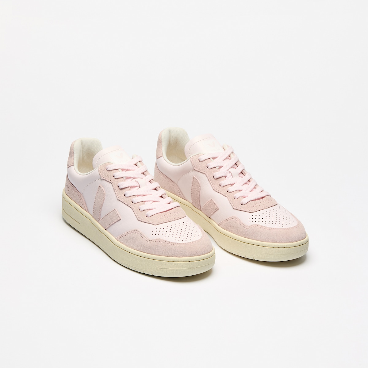 veja sneakers v-90 cotone-biologico rosa VD2003891 Top view