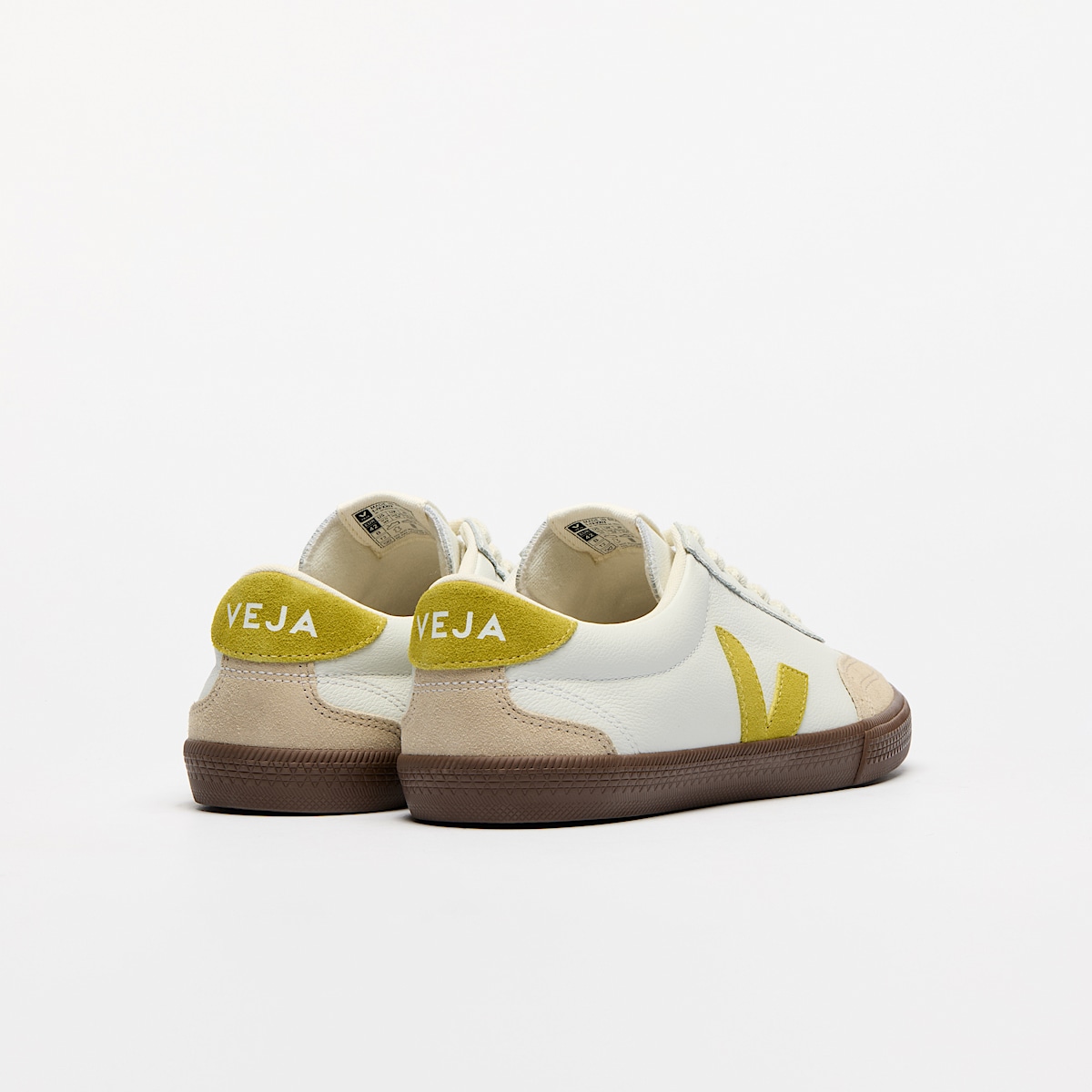 veja sneakers volley organic-leather white VO2020504 Back view