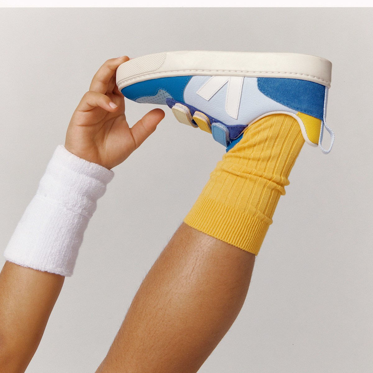 veja sneakers small-v-10 pelle multicolore CV0503632