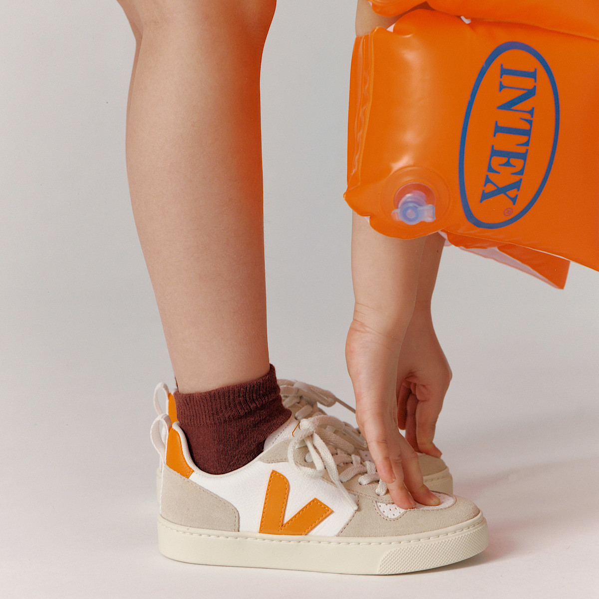 veja sneakers small-v-10-laces 皮革 白色 CX0503615