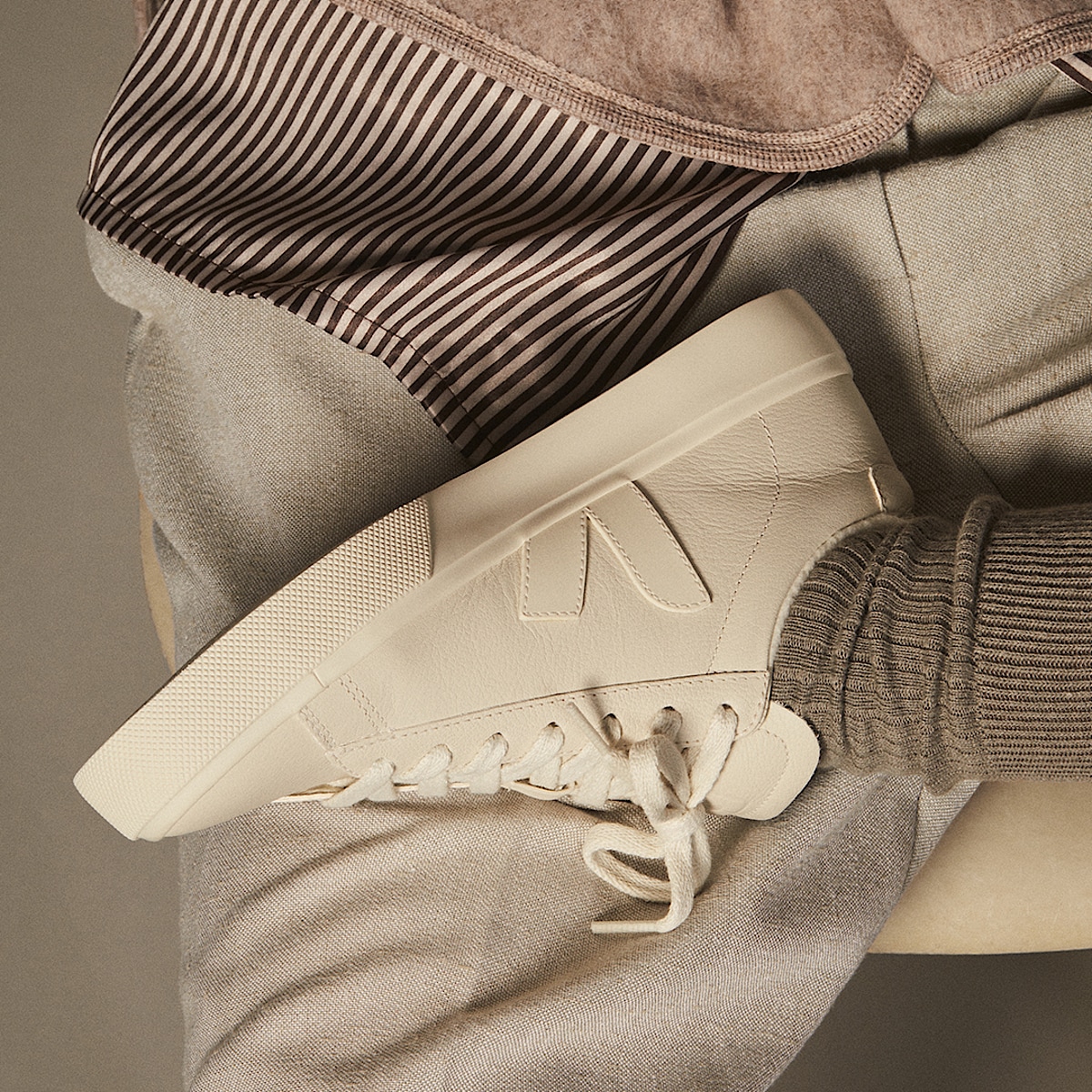 veja sneakers campo-winter rivestito-in-pelo bianco CW0503328