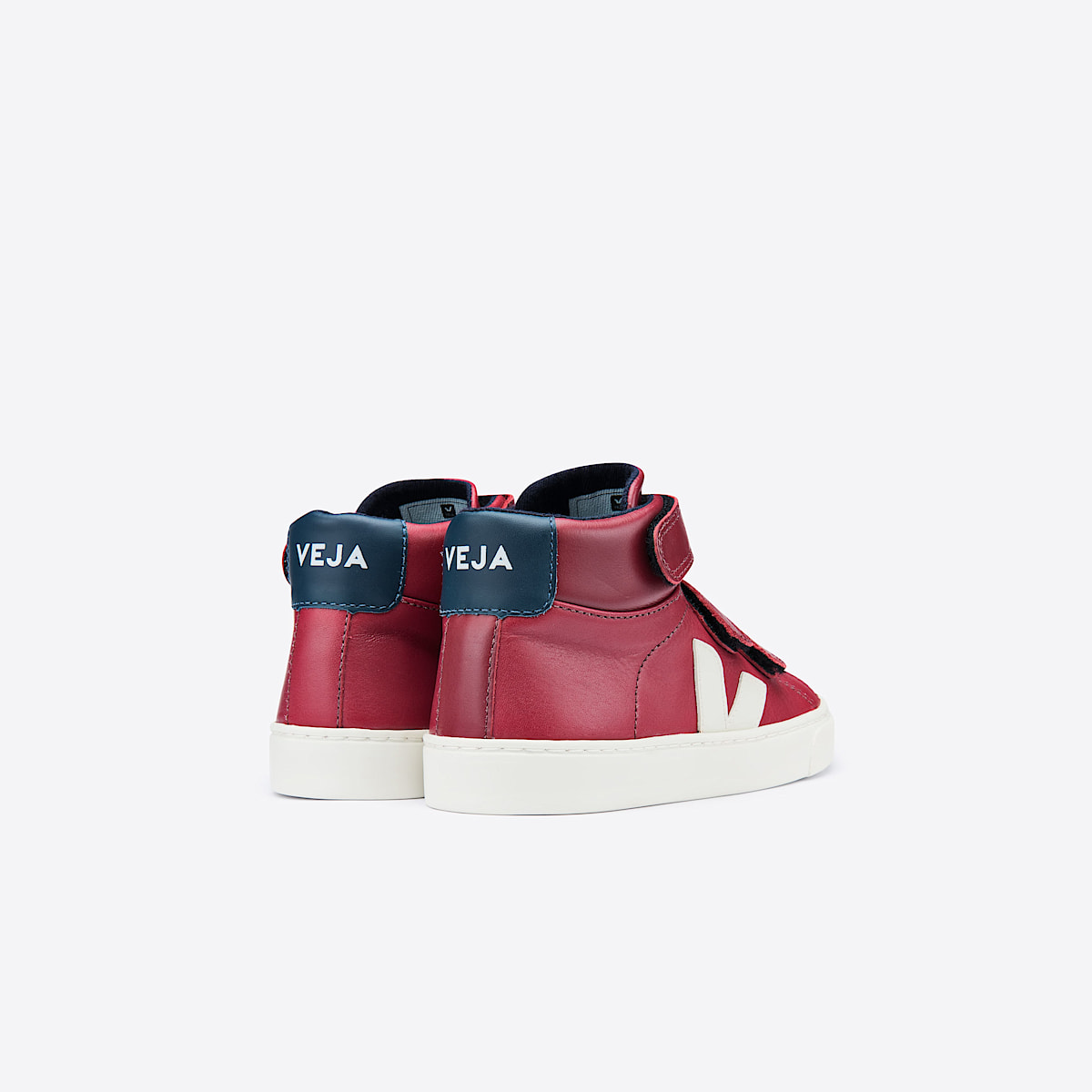 veja sneakers small-esplar-mid couro vermelho MV0201482 Back view
