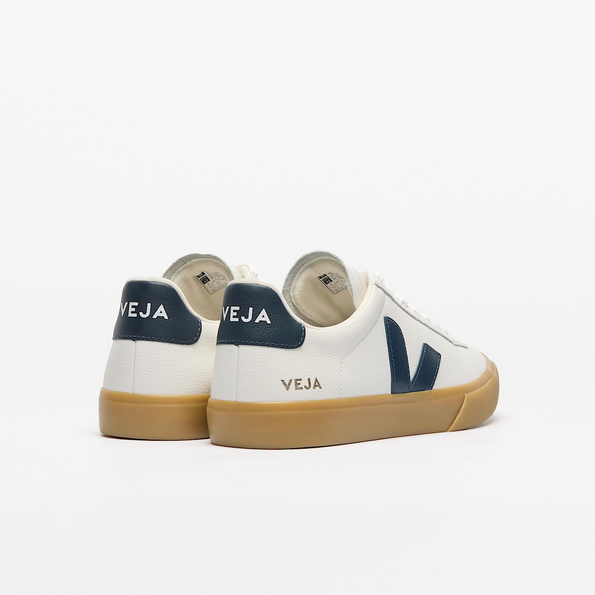 veja zapatillas campo cuero blanco CP0520789 Back view