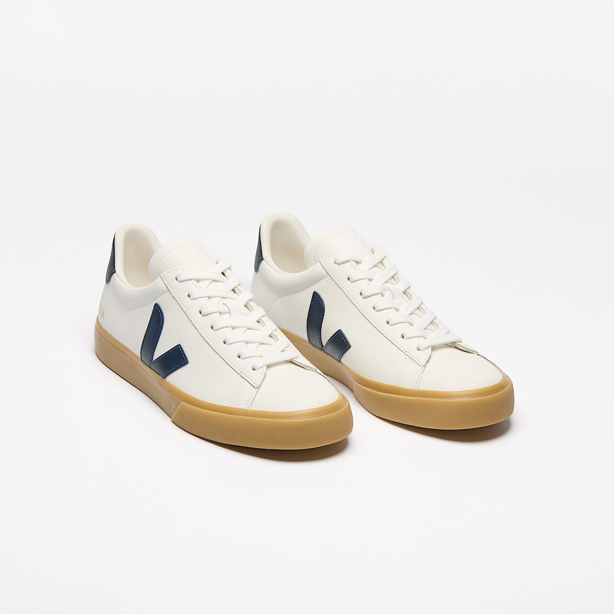 veja zapatillas campo cuero blanco CP0520789 Top view