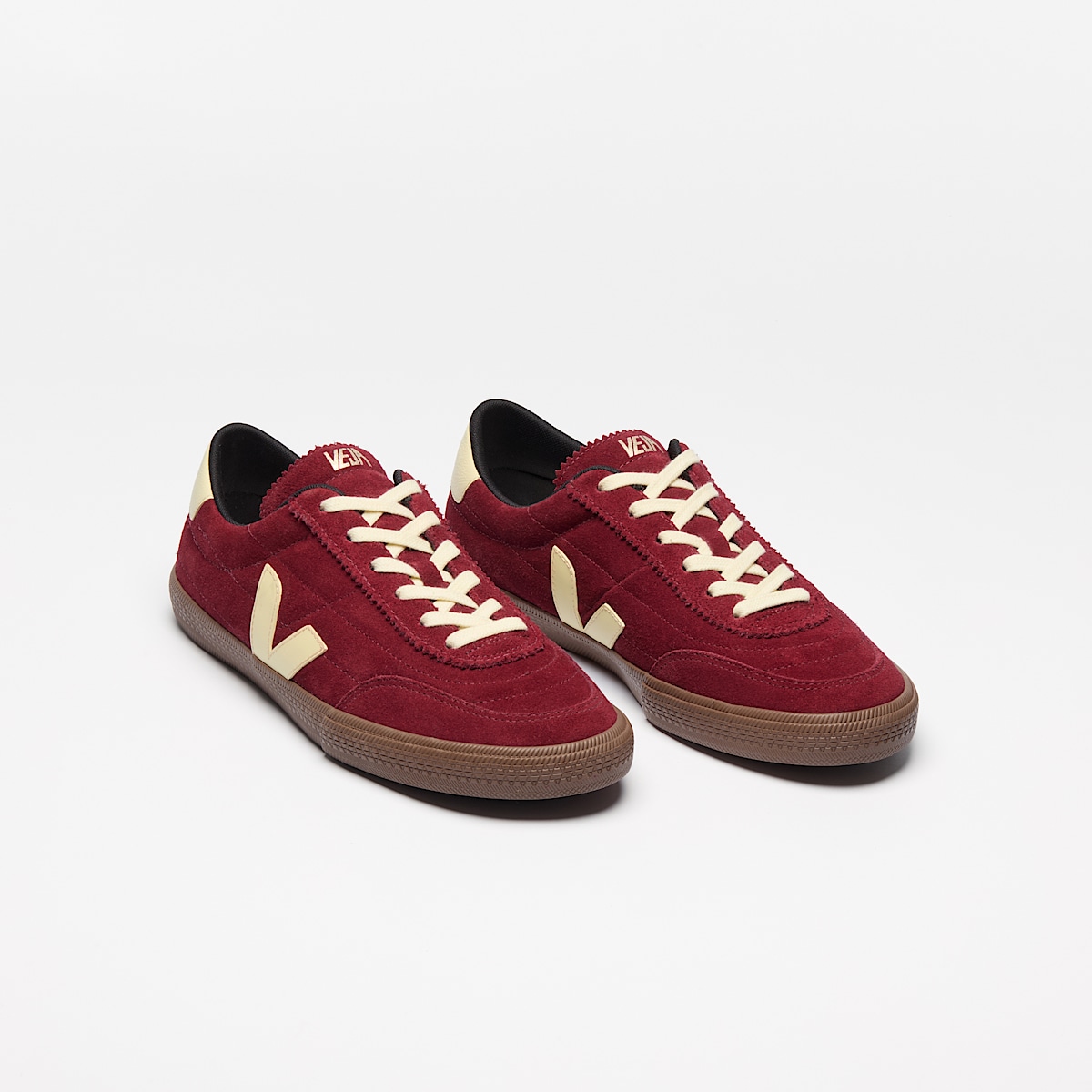 veja baskets panenka suède rouge FU0320897 Top view
