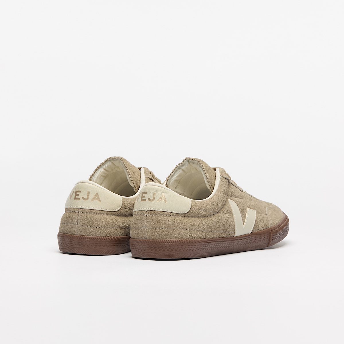 veja sneakers panenka pelle-scamosciata beige FU0320901 Back view
