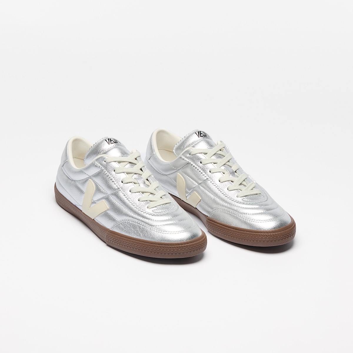 PANENKA LEATHER SILVER WHITE PIERRE BARK | VEJA