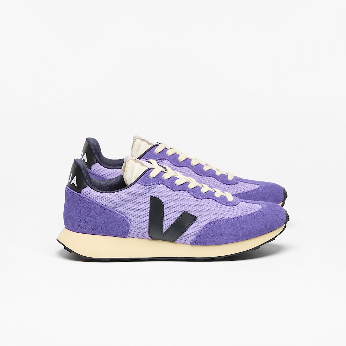 veja zapatillas rio-branco-ii reciclado morado RO1820818 Lateral view