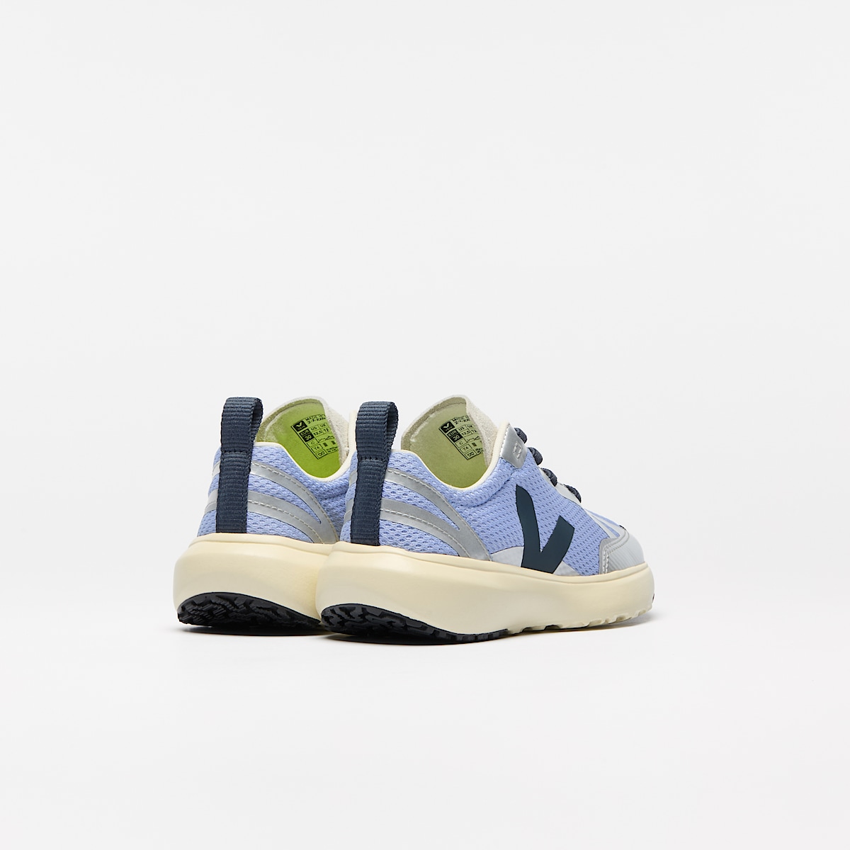 veja baskets small-canary-light recyclé bleu YL1821021 Back view