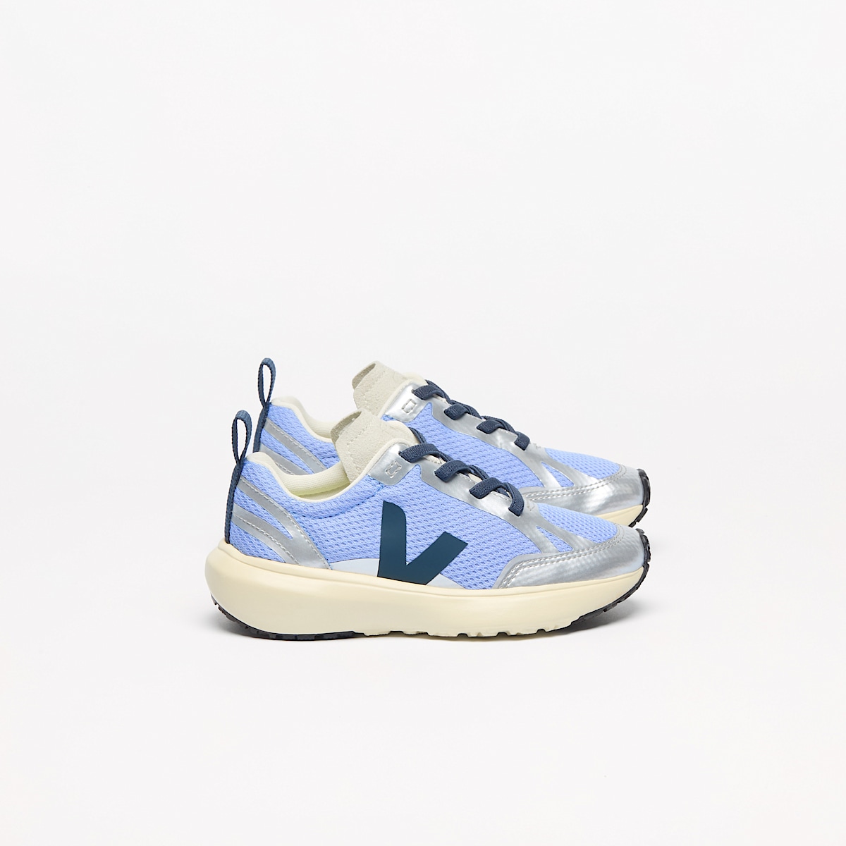 veja baskets small-canary-light recyclé bleu YL1821021 Lateral view
