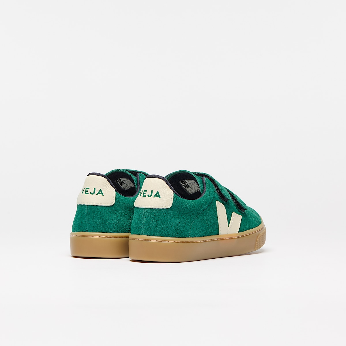 veja baskets small-esplar suède vert SV0320975 Back view