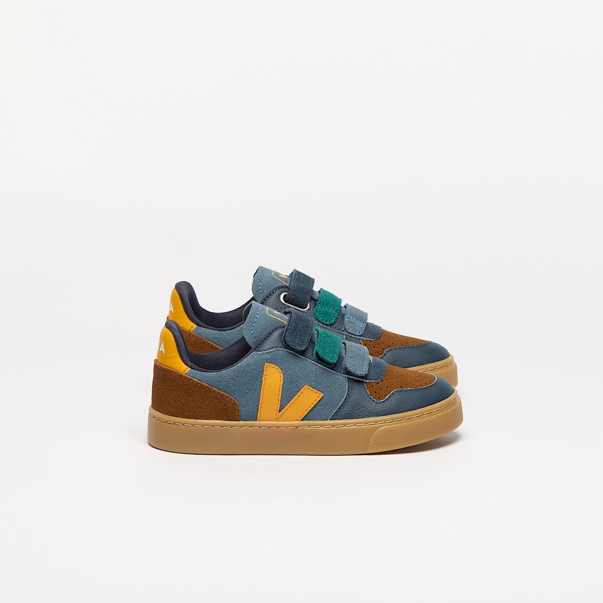 veja baskets small-v-10 suède multicolore CV0320986 Lateral view