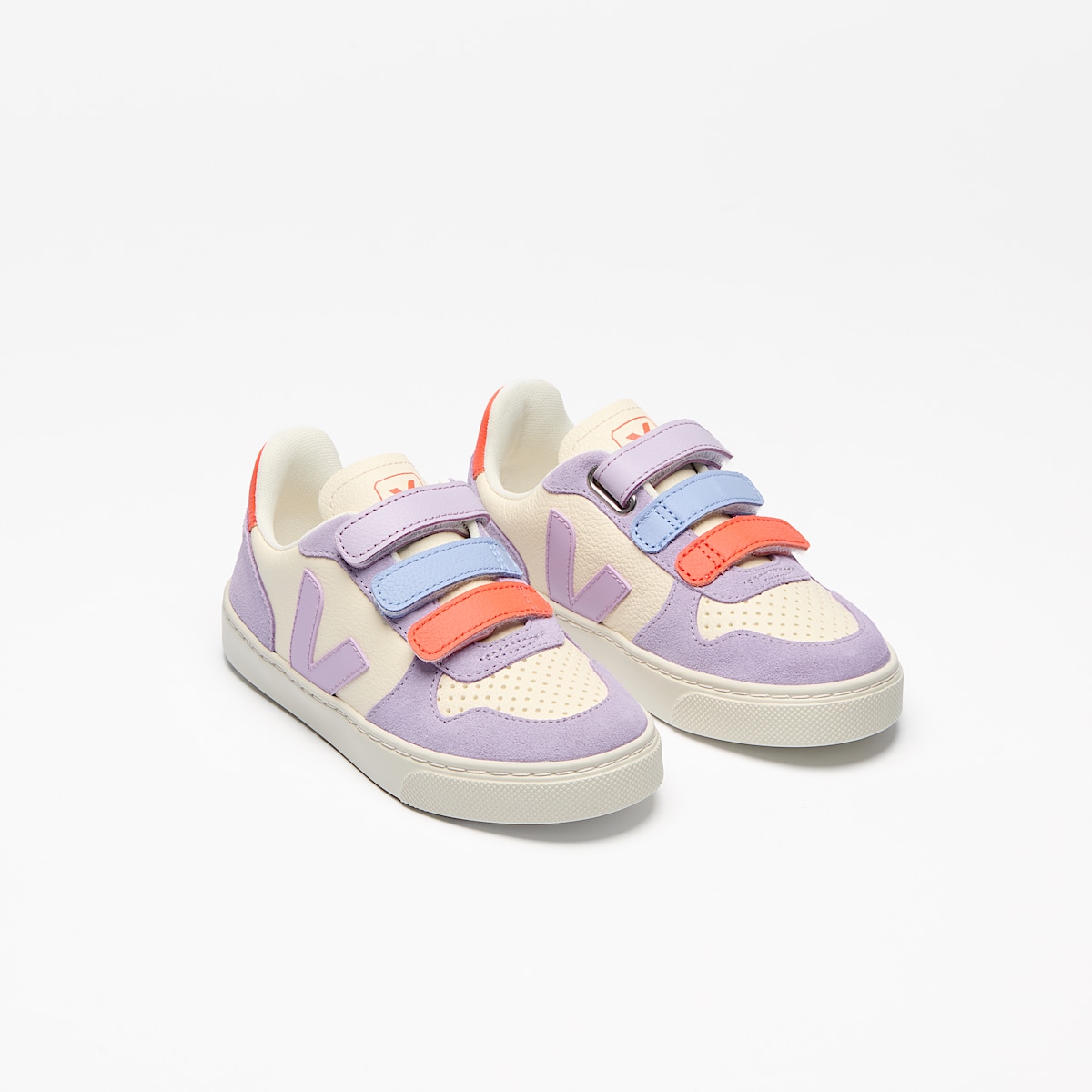 veja baskets small-v-10 cuir violet CV0520614 Top view