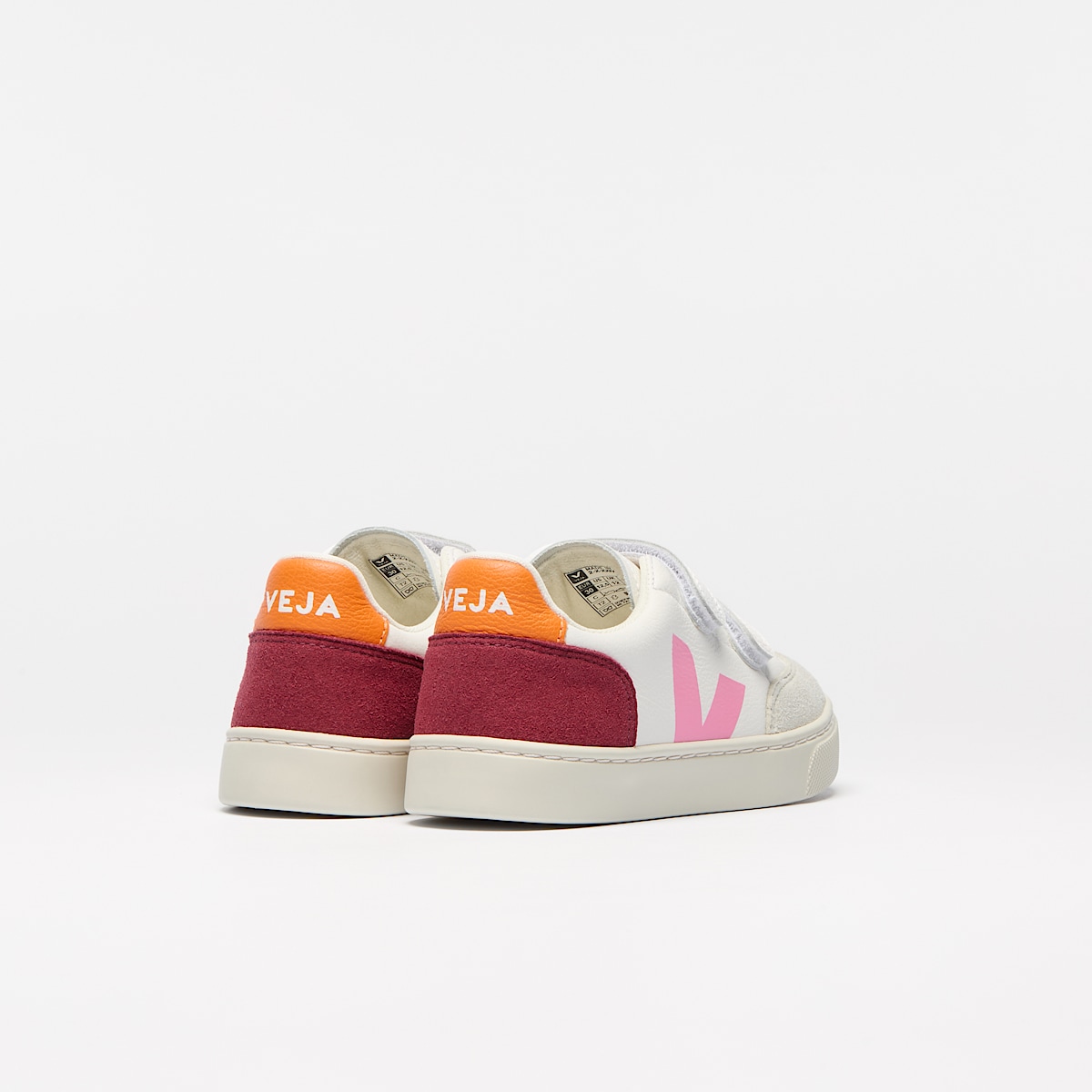 veja zapatillas small-v-12 cuero multicolor XV0520979 Back view