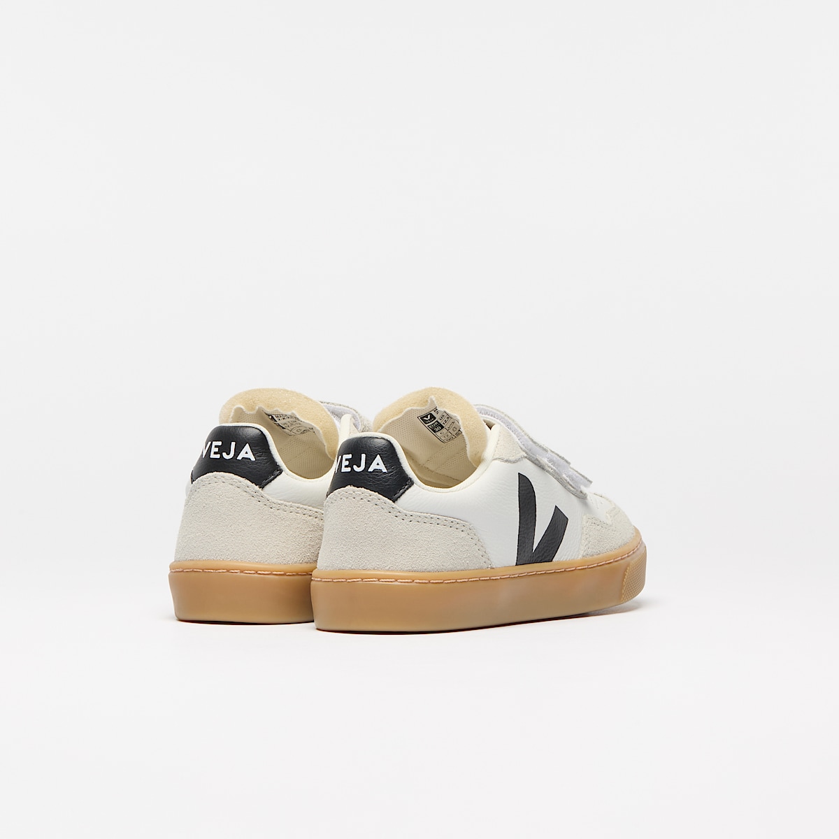 veja baskets small-v-90 cuir-biologique blanc SX2021006 Back view