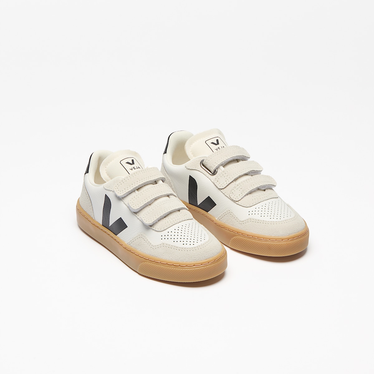 veja baskets small-v-90 cuir-biologique blanc SX2021006 Top view