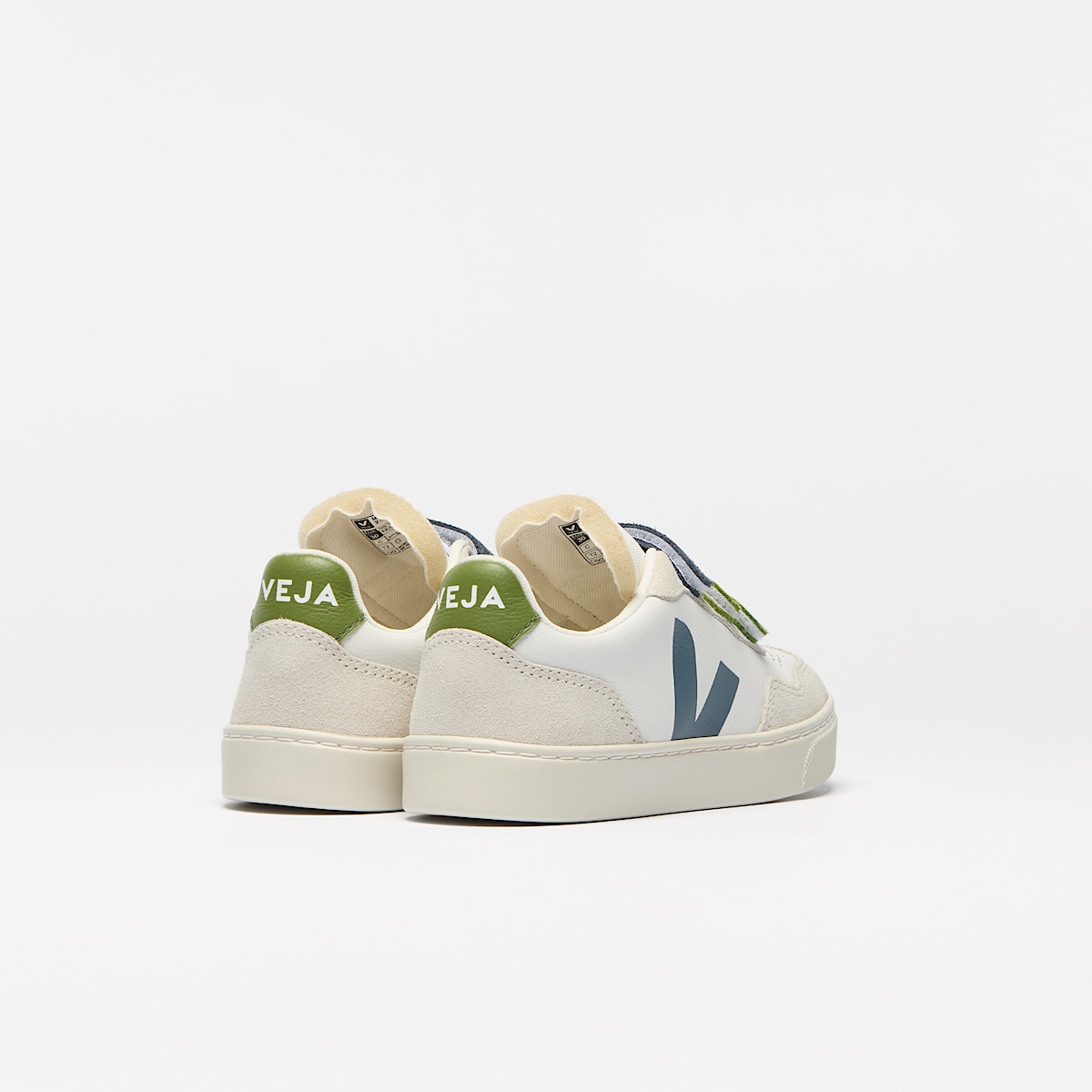 veja baskets small-v-90 cuir-biologique multicolore SX2021010 Back view