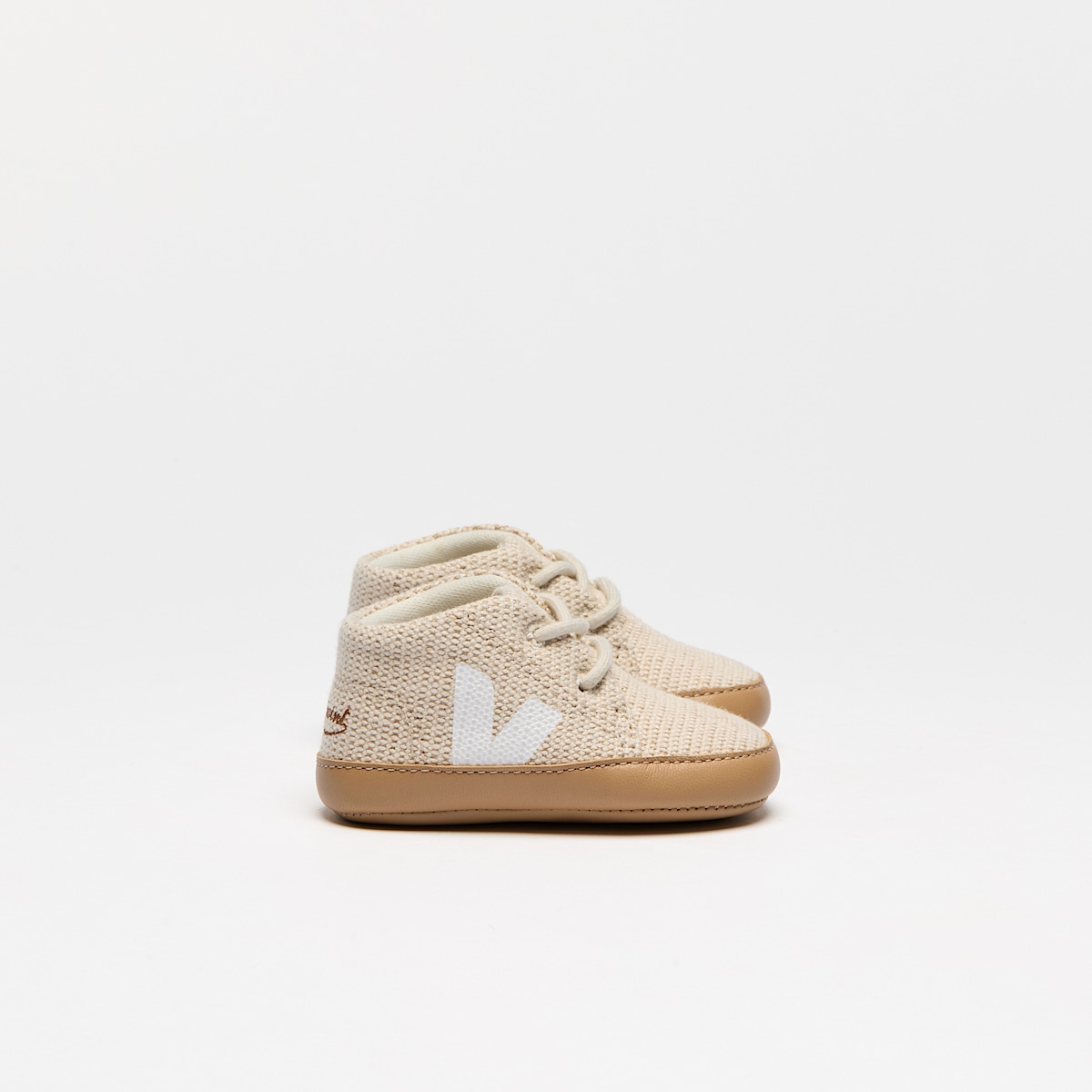 veja baskets veja-x-bonpoint-(baby) jute beige BP1620725 Lateral view