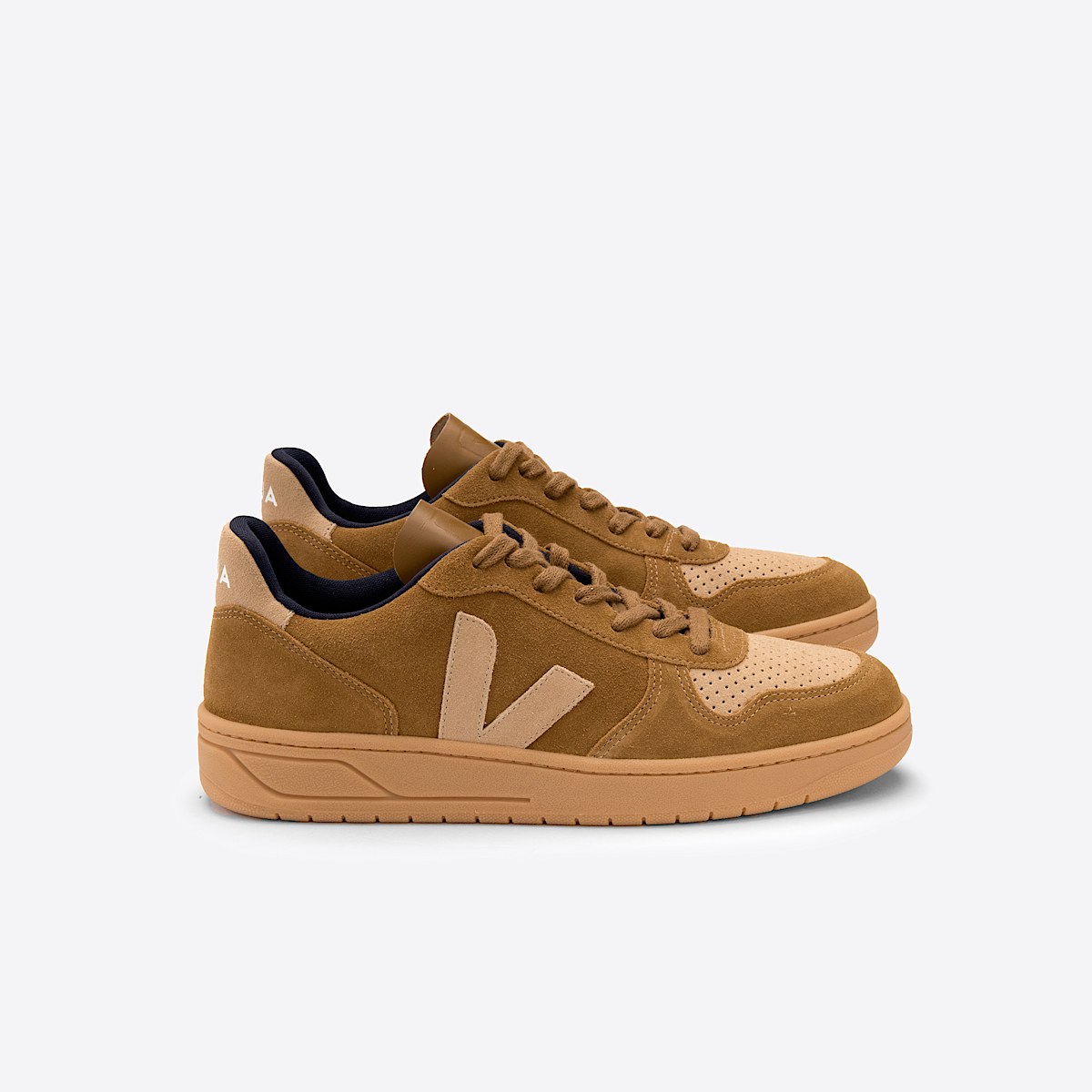 veja sneakers v-10 suede brown VX0302914 Lateral view