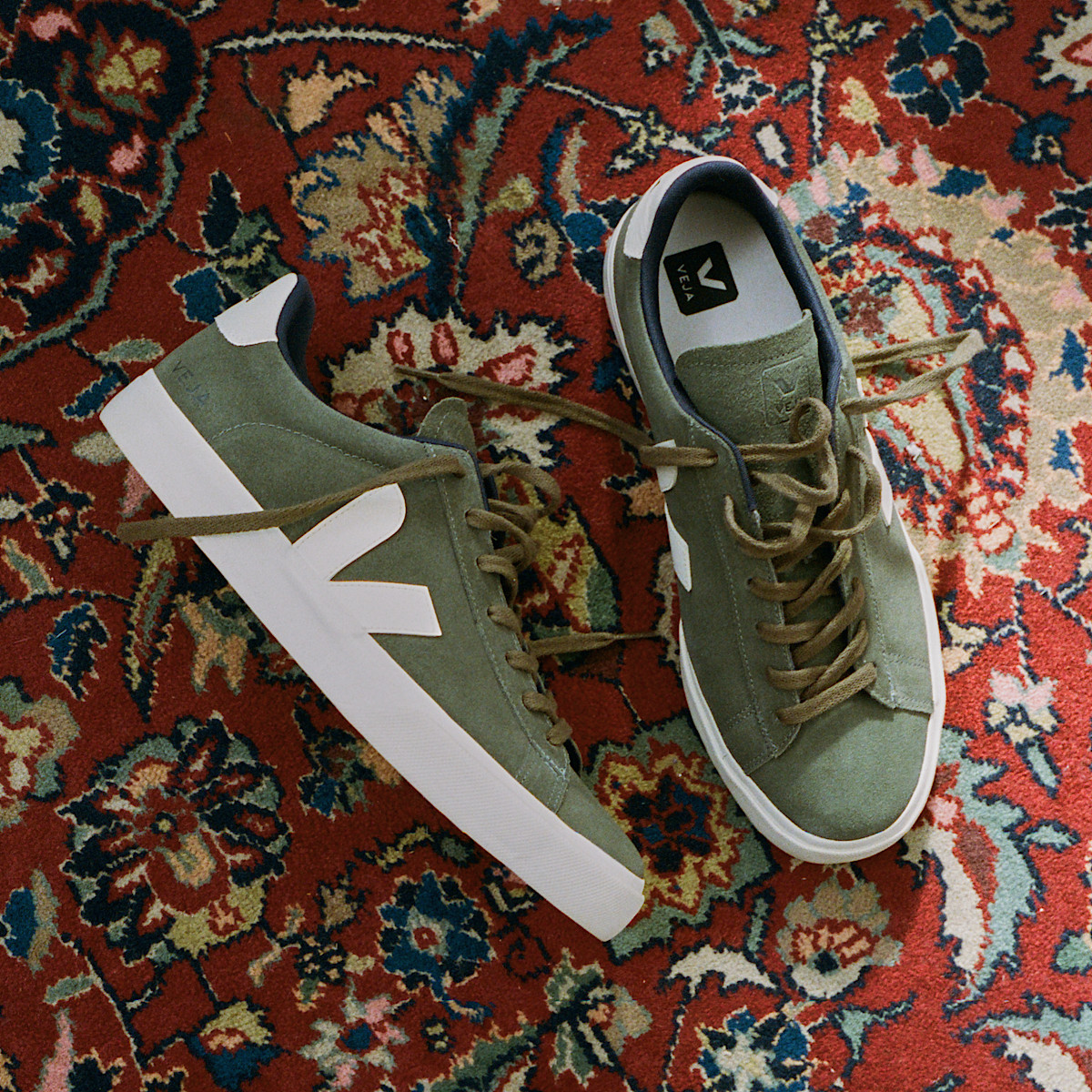 veja sneakers campo wildleder grün CP0303321