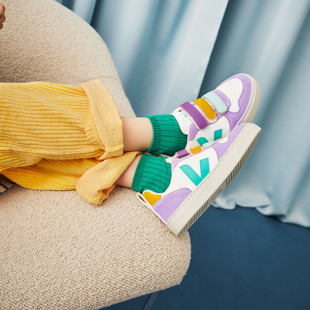 veja sneakers small-v-10 leather multicolor CV0503803