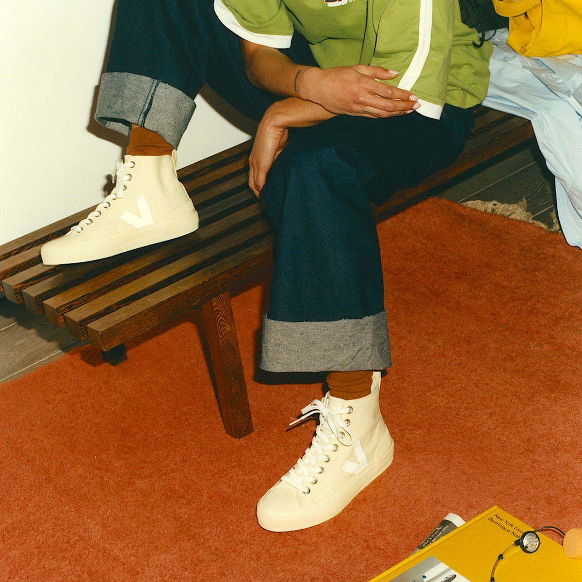 veja sneakers wata-ii 有机棉 米色 PA0102898